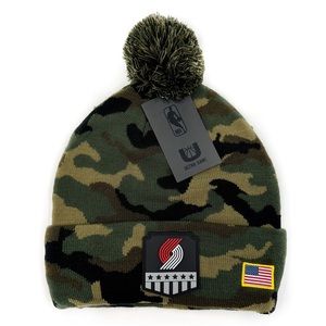 Portland Trail Blazers Beanie Mens Womens Knit Winter Hat NBA Camo Fan Gear Gift